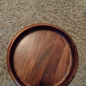 Wooden serving plate